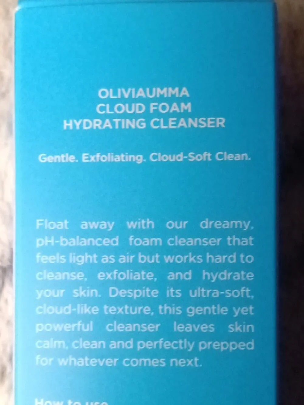 Olivia M hydrating foam